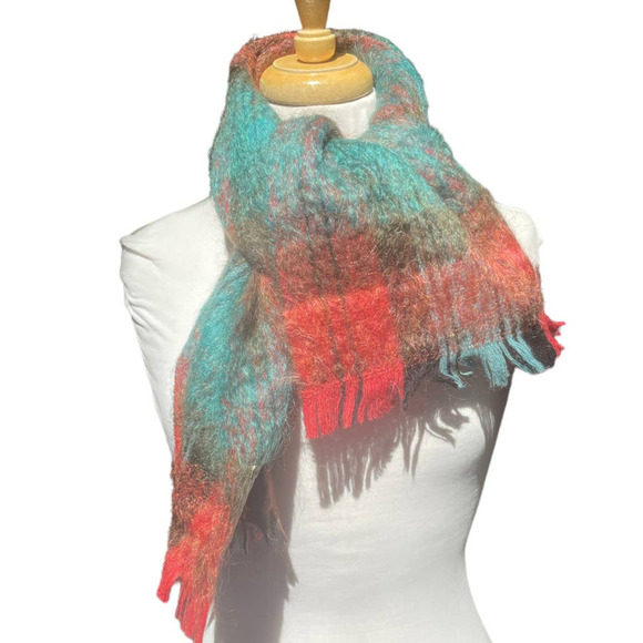 Andrew Stewart Vintage Mohair/Wool Made in Scotland Scarf - Picture 1 of 12